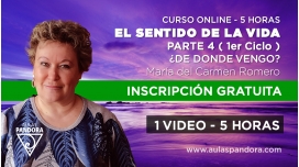 Curso online: EL SENTIDO DE LA VIDA - Parte 4 ( Primer Ciclo ) - M. Carmen Romero